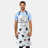Tablier Funny Français Bulldog Motif personnalisé (Porté)