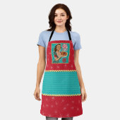 Tablier Funny Fruitcake Christmas Apron (Porté)