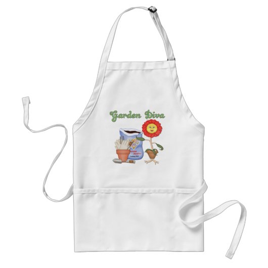 Tablier Funny Garden Diva (Devant)