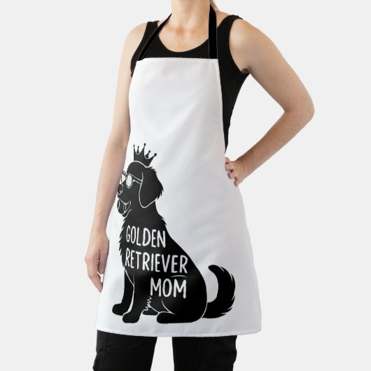 Tablier Funny Golden Retriever Maman | Chien mignon avec c (Insitu)