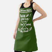 Tablier Funny Golf Rules Apron - Cadeau personnalisé de cu (Insitu)