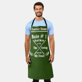 Tablier Funny Golf Rules Apron - Cadeau personnalisé de cu (Porté)