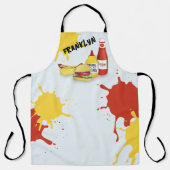 Tablier Funny Grill barbecue personnalisé (Recto)