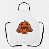Tablier Funny Halloween Citrouille, Halloween Éffrayant (Recto)
