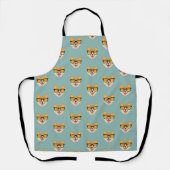 Tablier Funny Hipster Corgi Motif (Recto)