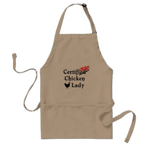 Tablier Funny Humorous Certifiable Crazy Chicken Lady Gift