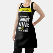 Tablier Funny I Drink Wine Chef Apron Thats What I Do (Insitu)
