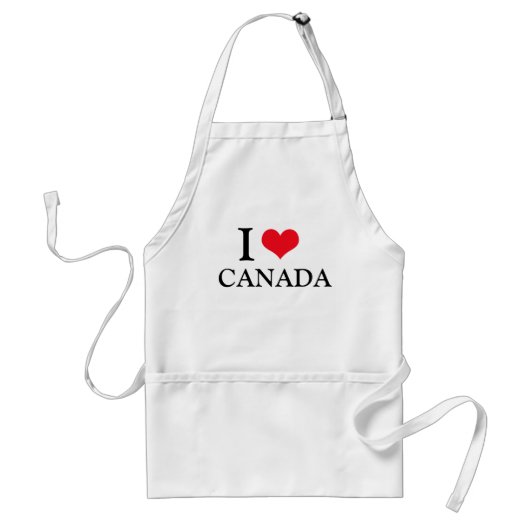 Tablier Funny I LOVE CANADA Fête des pères Papa cadeau BBB (Devant)