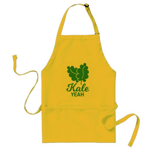 Tablier Funny Kale Ouais végétarien (Devant)