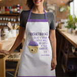 Tablier Funny Kawaii Cupcake Sprinkings Procrastibaking<br><div class="desc">Cute and Funny Kawaii Cupcake Sprinkles Procrastibaking Apron - Ce tablier de cupcake kawaii hilarant et mignon est un "deal-baker" absolu. Il comprend la définition de "Procrastibaking" - qui est l'art important de cuire des cupcakes pendant que vous devriez faire autre chose. Une option cadeau cool pour tous ceux qui...</div>