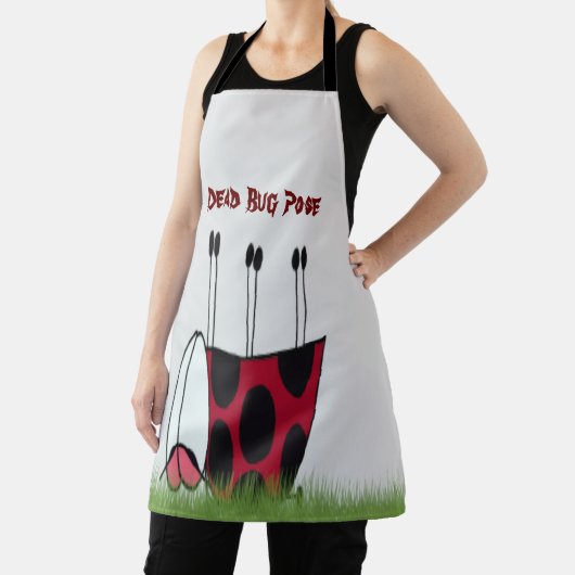 Tablier Funny Ladybug Dead Bug Yoga Pose (Insitu)