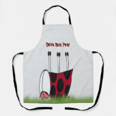 Tablier Funny Ladybug Dead Bug Yoga Pose (Recto)