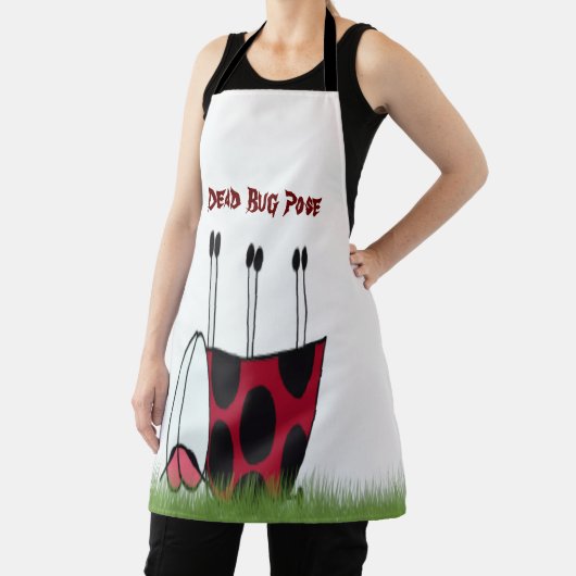 Tablier Funny Ladybug Dead Bug Yoga Pose (Insitu)