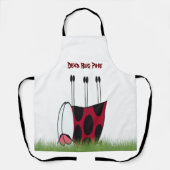 Tablier Funny Ladybug Dead Bug Yoga Pose (Recto)