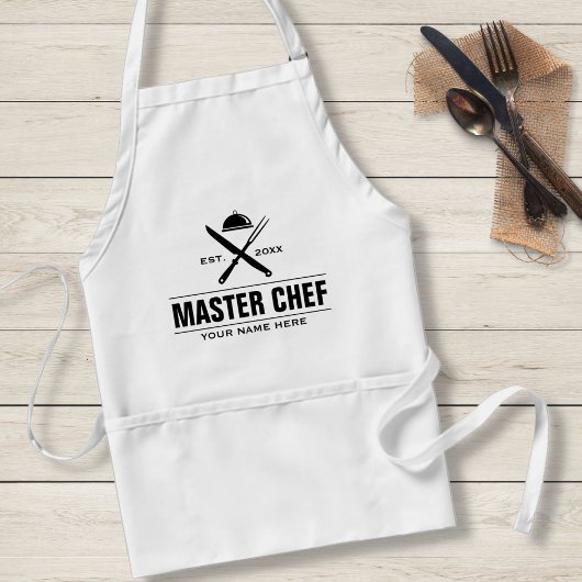 Tablier Funny Master Chef Cuisine Personnalisée Restaurati