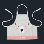Tablier Funny mignon ours polaire personnalisé pour enfant<br><div class="desc">Funny mignon ours polaire personnalisé pour enfants</div>