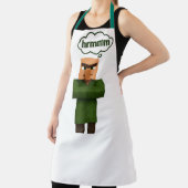 Tablier Funny Minecraft Villager Apron - Pixel Art "Hrmmm" (Insitu)