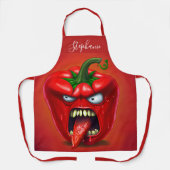 Tablier Funny Monster Red Bell Pepper Rocker (Recto)