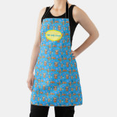 Tablier Funny Motif bleu Sloth | Ajouter votre Modèle de t (Insitu)