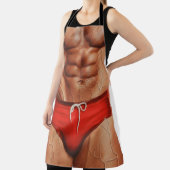 Tablier Funny Muscle Man Apron — Novelty Kitchen Apron for (Insitu)