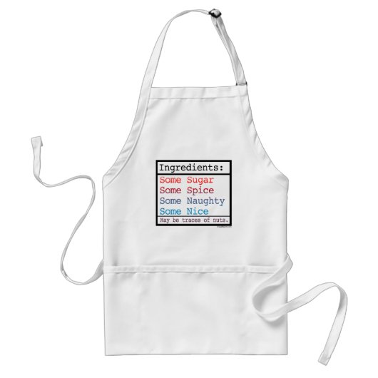 Tablier Funny Naughty et Nice Apron (Devant)
