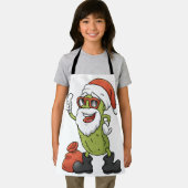 Tablier Funny Pickle Santa Claus Christmas Cartoon Holiday (Insitu)