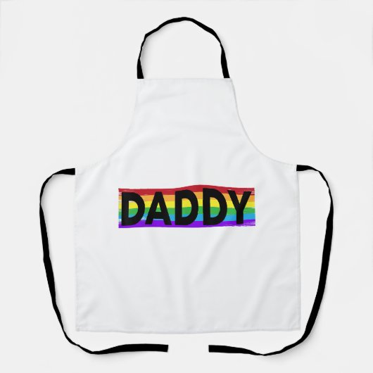 Tablier Funny Pride papa - Fier gay lesbienne Fa Cadeau (Recto)