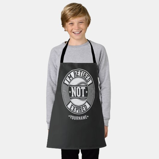 Tablier Funny Retirement Gift I'm Retired NOT Expired (Porté)