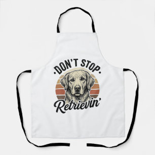 Tablier Funny Retriever Chien Gravure Vintage Graphique Te