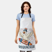 Tablier Funny Rubber Duck USA Patriotic Firequacker 4e (Porté)