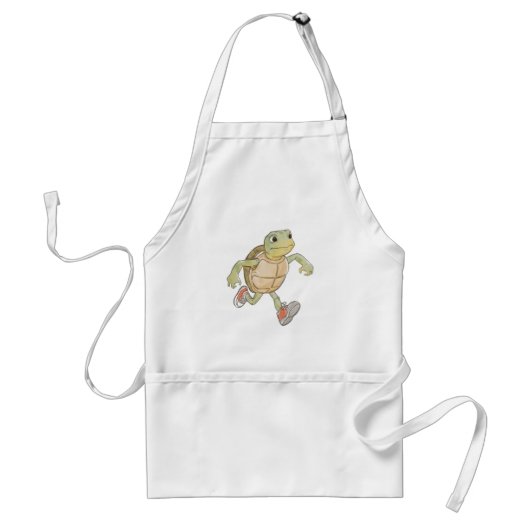 Tablier Funny Running Turtle Cartoon Cooking Apron (Devant)