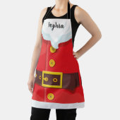 Tablier Funny Santa Claus Outfit Custom Text Christmas (Insitu)