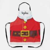 Tablier Funny Santa Claus Outfit Custom Text Christmas (Recto)