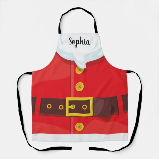 Tablier Funny Santa Claus Outfit Custom Text Christmas (Recto)