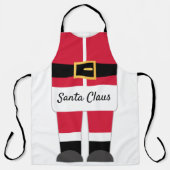 Tablier Funny Santa Claus tenue Rouge & Blanc Noël (Recto)