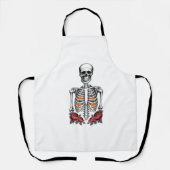 Tablier Funny Skeleton Citrouille Fall (Recto)
