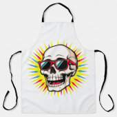 Tablier **Funny Skull With Sunglasses – Cartoon Laughing S (Recto)