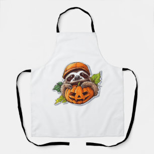 Tablier Funny Sloth mangeant Pizza, Kawaii Amoureux des an