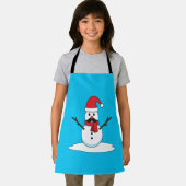 Tablier Funny Snowman avec Moustache et carotte (Insitu)