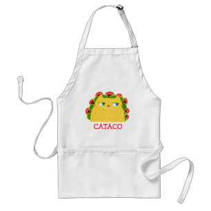 Tablier Funny Taco Chat Cuisine mexicaine