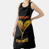 Tablier Funny Taco Lover Stop Staring (Insitu)