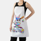 Tablier Funny Tie Dye Rabbit Baseball Easter Bunny Men Boy (Insitu)