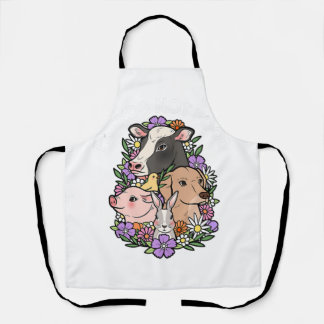 Tablier Funny Vegan Plante de Noël basé de Noël amis pas