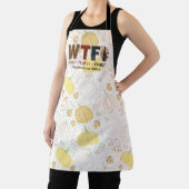 Tablier Funny WTF Wine Turkey Family Thanksgiving (Insitu)