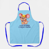 Tablier Furry Cheese Man Business Mouse Tie Glasses Nerdy (Recto)