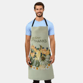 Tablier Fusion florale de la récolte citrouille (Porté)