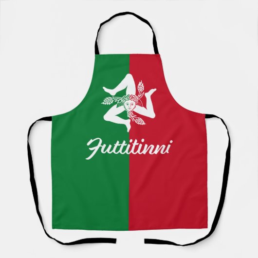 Tablier Futtitinin Sicile Trinacria Apron (Recto)