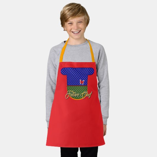 Tablier Futur Chef Kids Red (Porté)