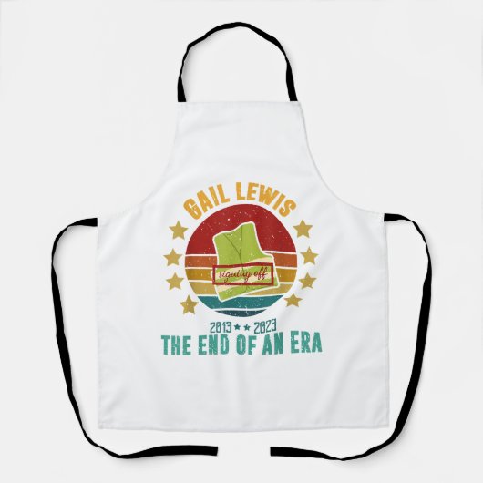 Tablier Gail Lewis, Nous Vous Saluons, Fin D'Une Époque Si (Recto)