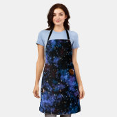 Tablier Galaxies colorées, étoiles et planètes (Porté)